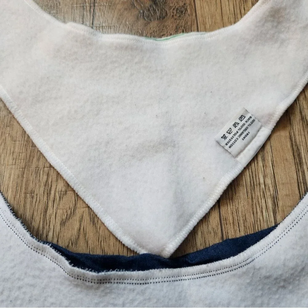 Bazzle Baby Organic Cotton Bandana Bibs Set of 3 Snap Closure